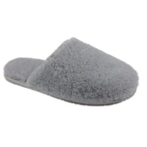 Secret Treasures Women's Fluffy Scuff Slipper's Gray